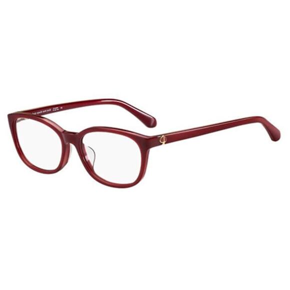 Kate Spade TRULEE/F 06K3 140 Burgundy Gold Eyeglasses - Picture 2 of 7